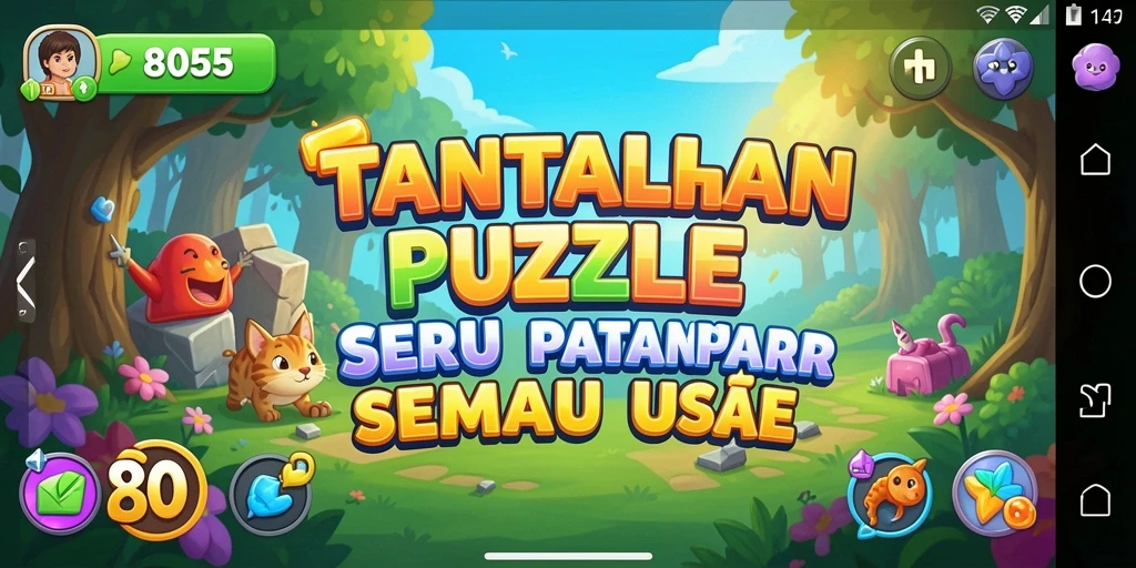 Screenshot gameplay Puzzle menarik dari 8055.