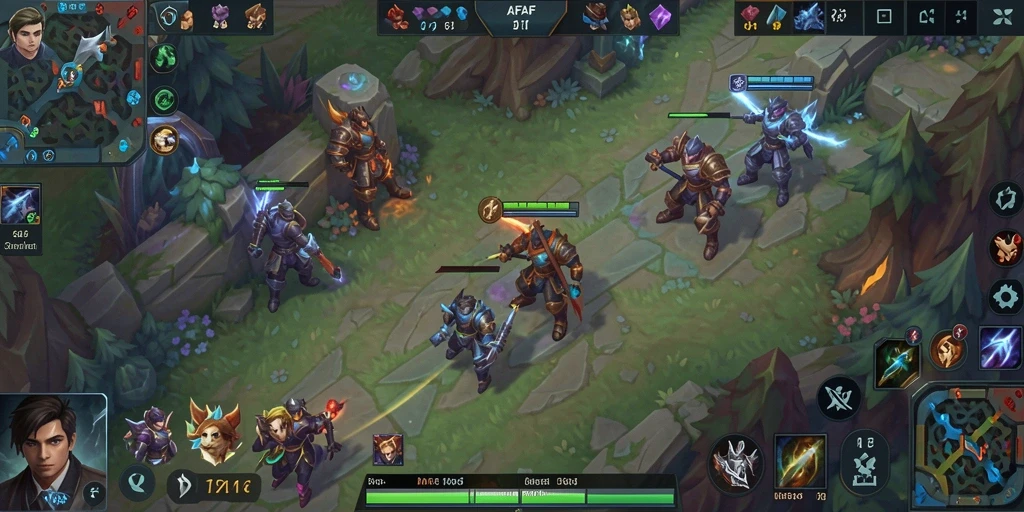 Gameplay AFAF yang intens dan mendebarkan saat pertarungan antara tim.