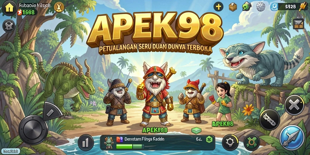 Tampilan gameplay APEK88 yang menakjubkan di dunia terbuka.