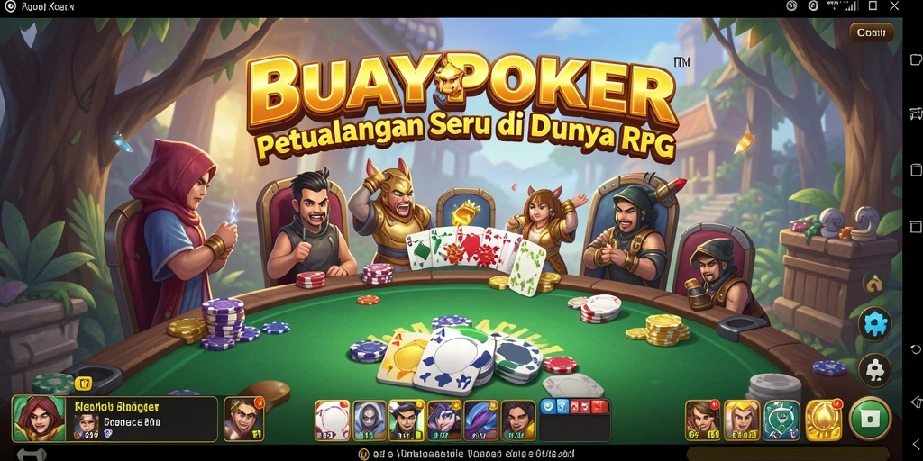 Screenshot gameplay BUAYAPOKER menampilkan aksi seru RPG.