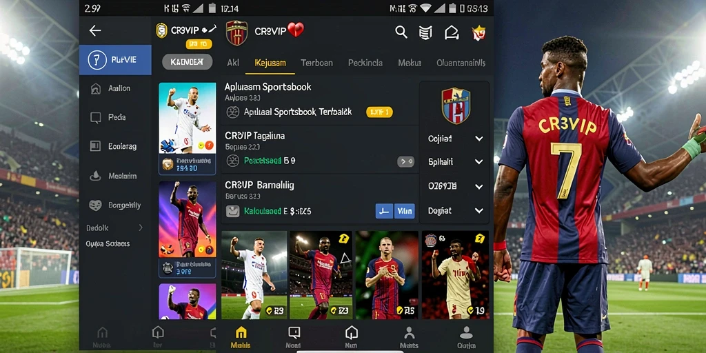 Tampilan gameplay CR7VIP yang menampilkan berbagai taruhan olahraga.