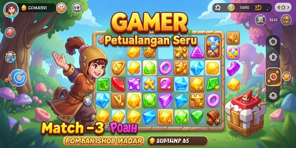 Tampilan gameplay GAMERP yang seru dan penuh warna.
