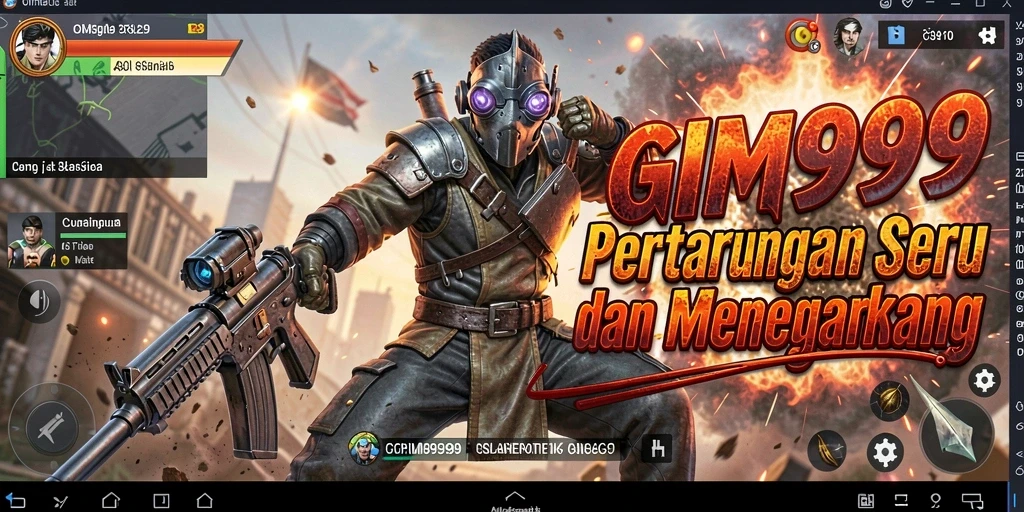 Screenshot GIM999 menunjukkan aksi pertarungan seru dan grafis menawan.