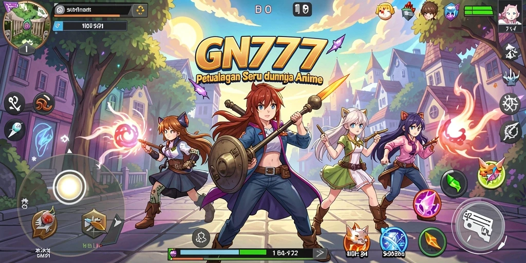 Screenshot gameplay GN777 yang menampilkan petualangan anime yang seru.