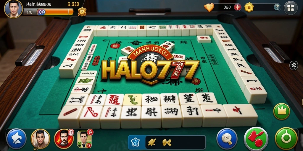 Screenshot gameplay HALO777 yang menampilkan keseruan bermain Mahjong.