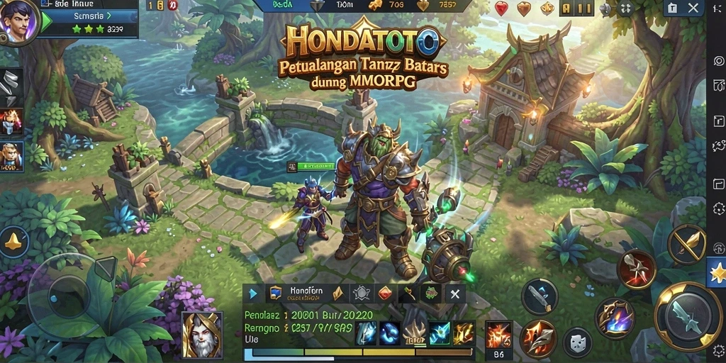 Screenshot HONDATOTO menampilkan aksi seru dalam petualangan MMORPG.