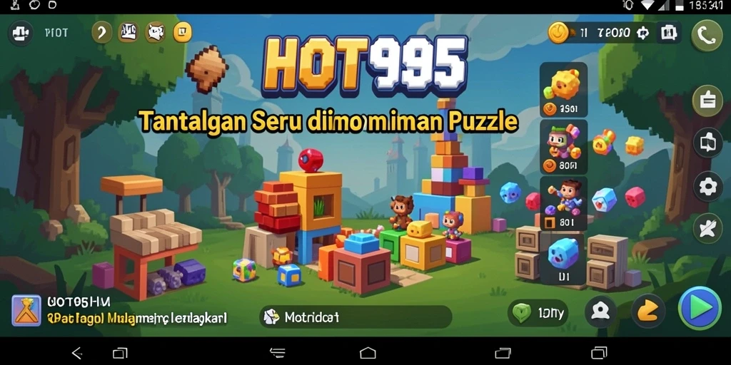 Screenshot gameplay HOT985 menampilkan tantangan puzzle yang menarik.