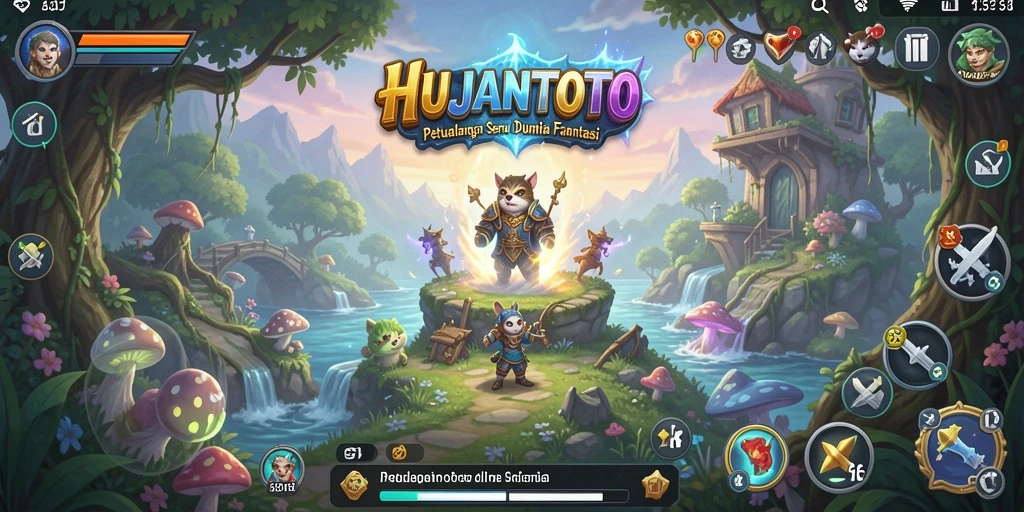 Gameplay HUJANTOTO menampilkan eksplorasi yang mendalam di dunia fantasi.