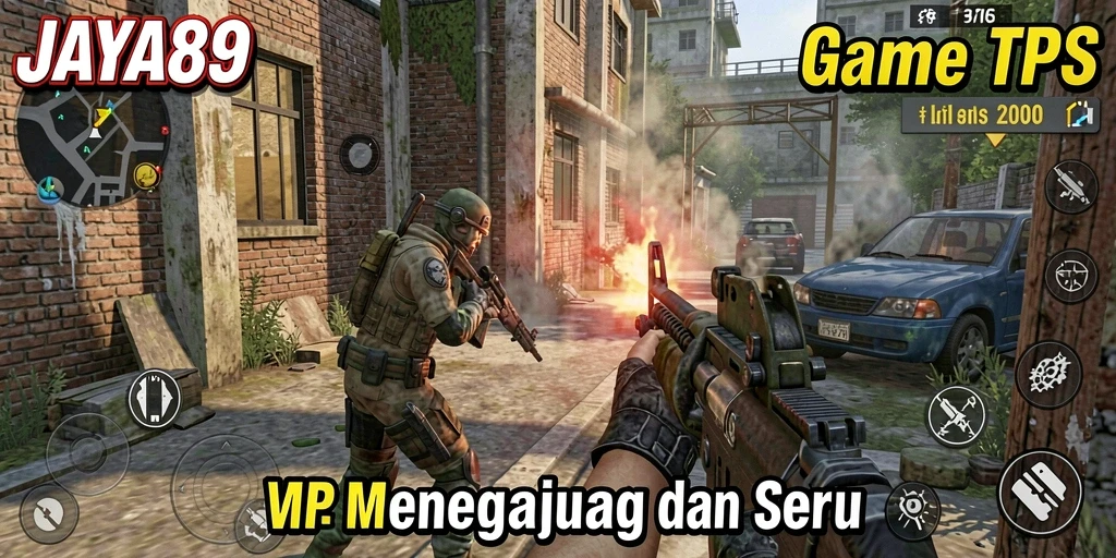 Tangkapan layar <strong>JAYA89</strong> menampilkan aksi pertempuran seru dalam game TPS.