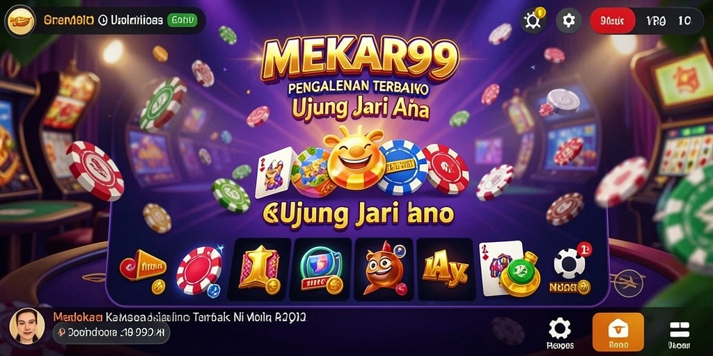 Screenshot MEKAR99 menampilkan gameplay Kasino yang mendebarkan dan interaktif.