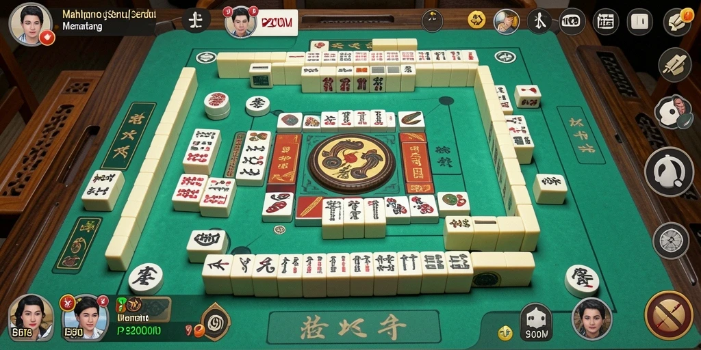 Tampilan gameplay Mahjong P200M yang menarik dan seru.