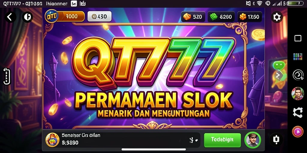 Tampilan seru gameplay slot di QT777.