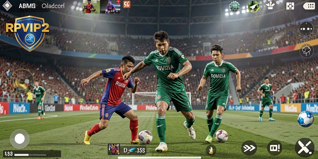 Screenshot dari gameplay RPVIP2 yang menunjukkan aksi olahraga yang seru.
