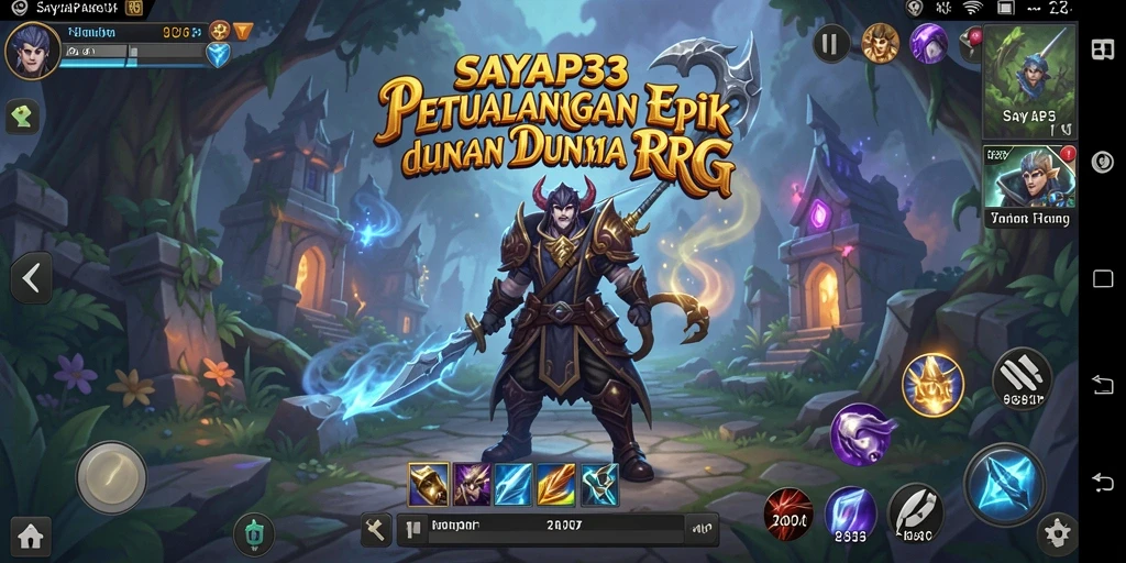 Gameplay menakjubkan dari SAYAP33 dengan aksi RPG seru.