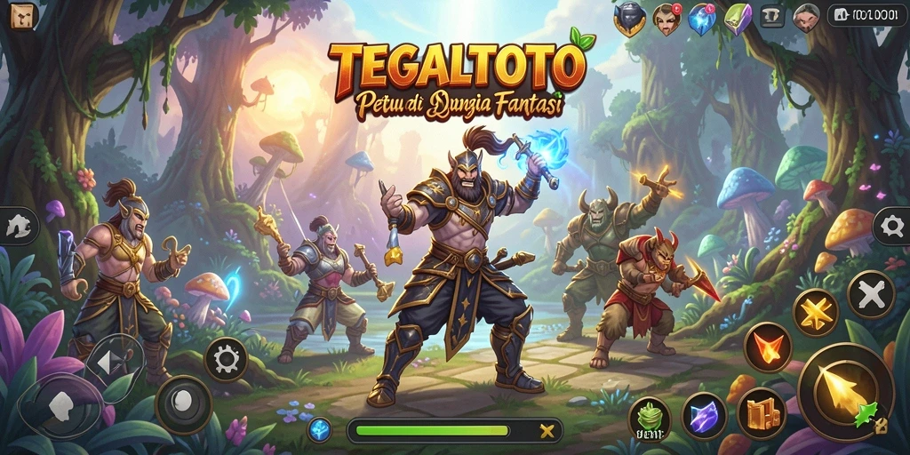 Gameplay TEGALTOTO menampilkan aksi petualangan yang menarik.