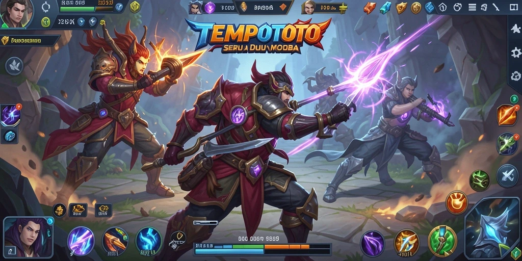 Tampilan gameplay seru dan strategis dalam TEMPOTOTO.