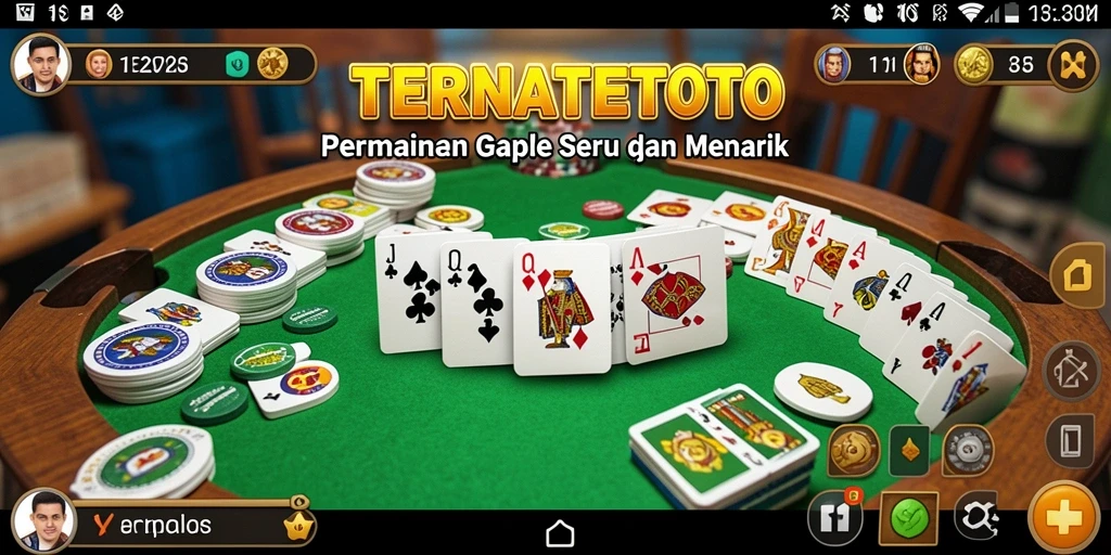 Tampilan menarik dengan kartu Gaple yang menawan dalam gameplay.