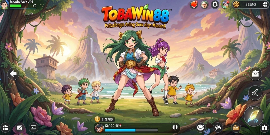 Tampilan gameplay menarik dari TOBAWIN88 yang menghidupkan karakter Anime.