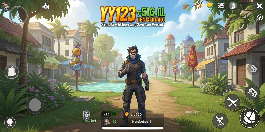 Screenshot gameplay YY123 menunjukkan pengalaman simulasi yang seru dan interaktif.